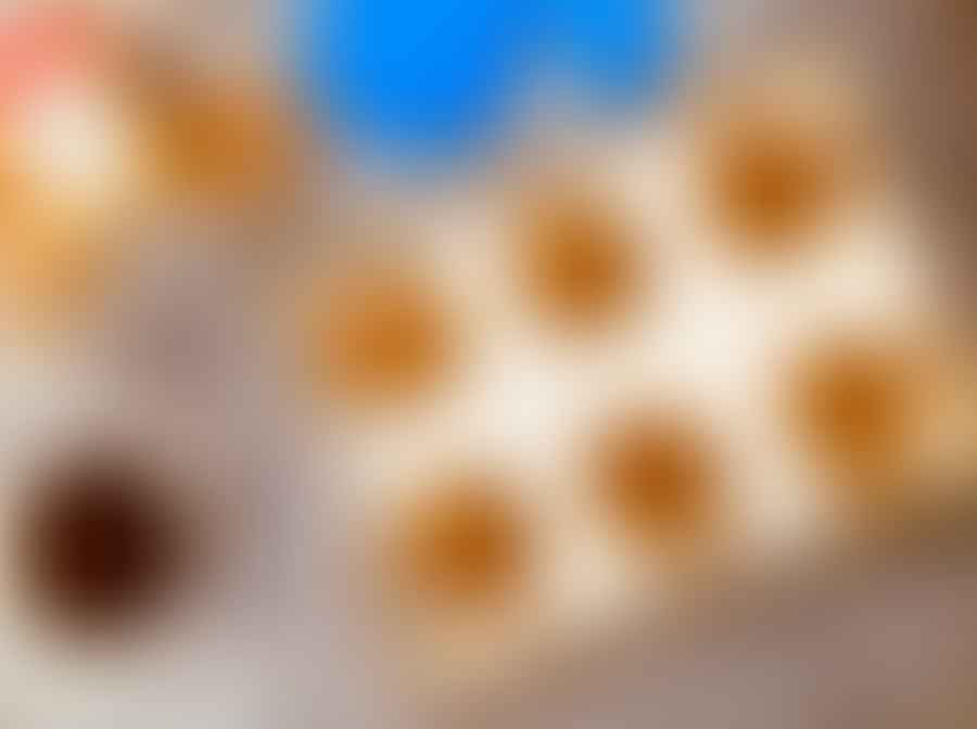 A tray of freshly baked gluten-free cookies