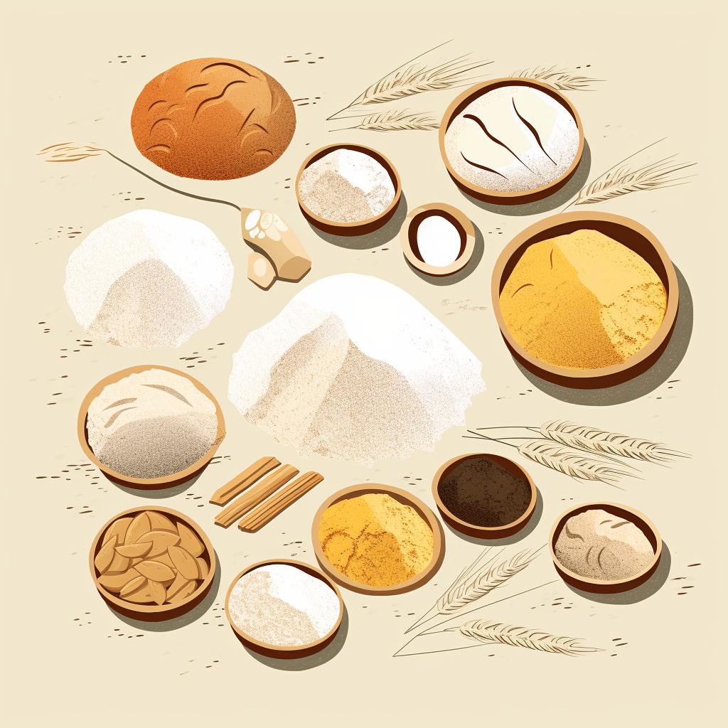 Assorted gluten-free flours