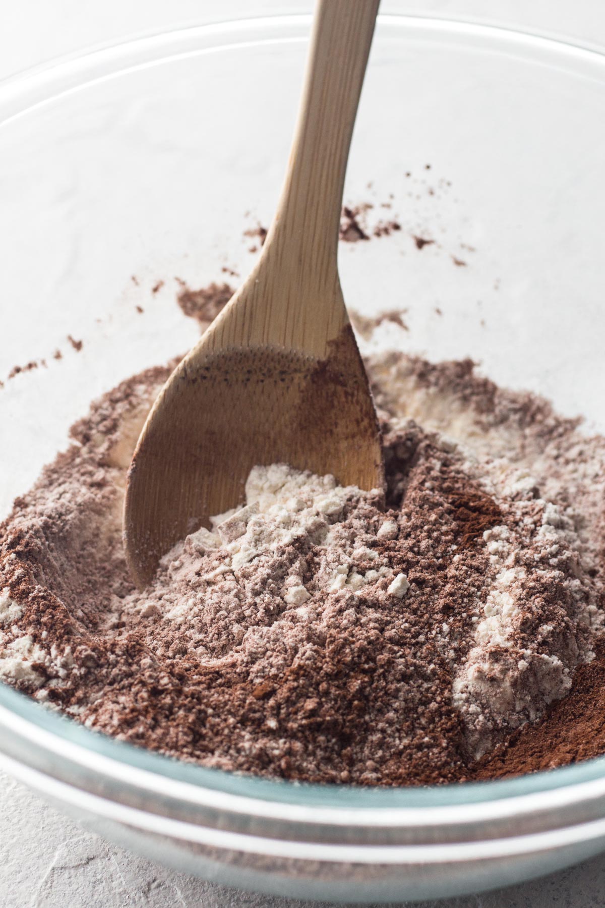 Dry ingredients being mixed together in a bowl